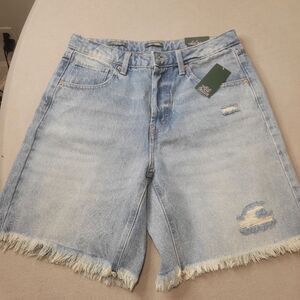 Wild Fable Faded Blue Distressed Denim Bermudas